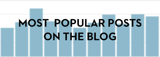 Most popular posts on the blog