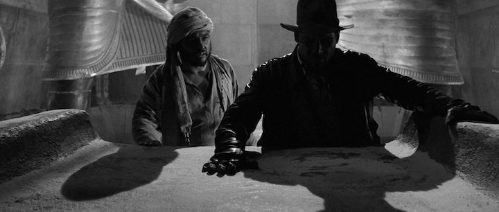 Raiders of the lost ark in black and white