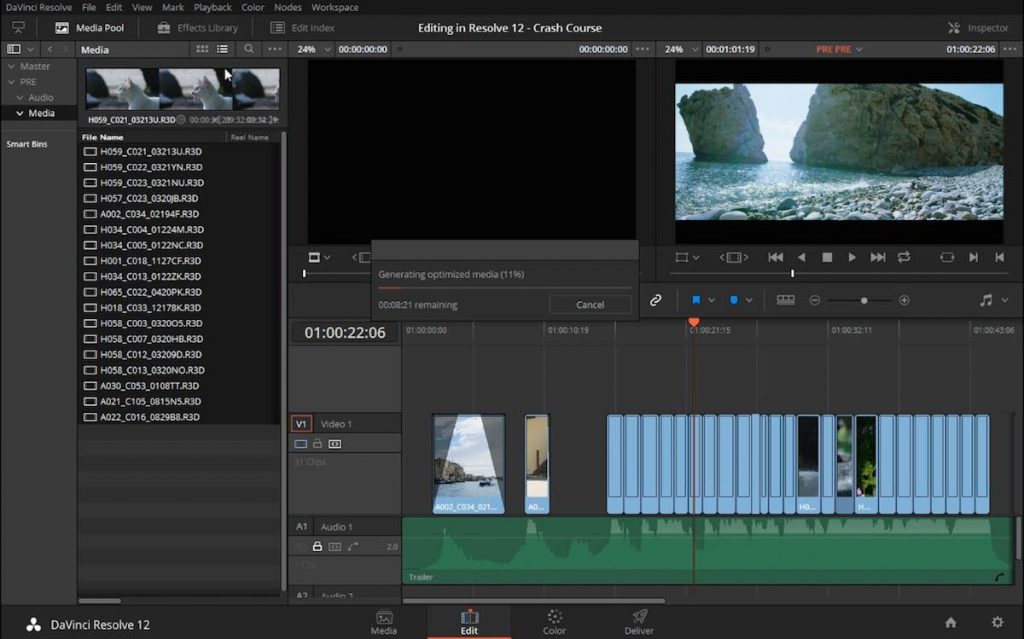 Editing in Resolve 12 for first time