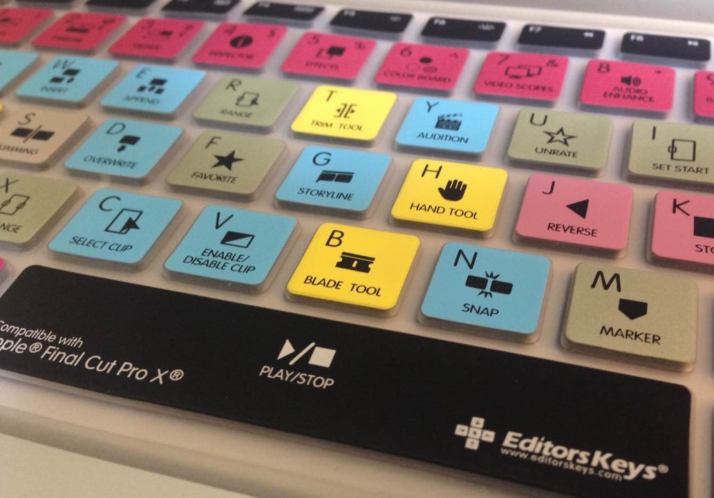 FCPX editing keyboards