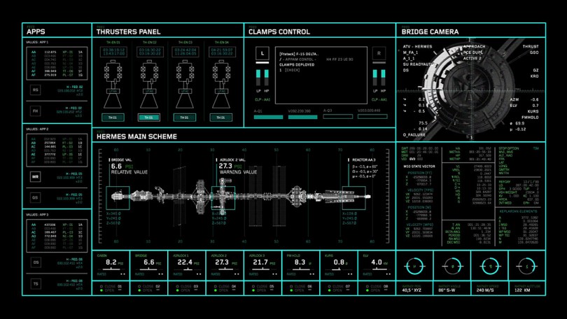 The Martian On screen graphics