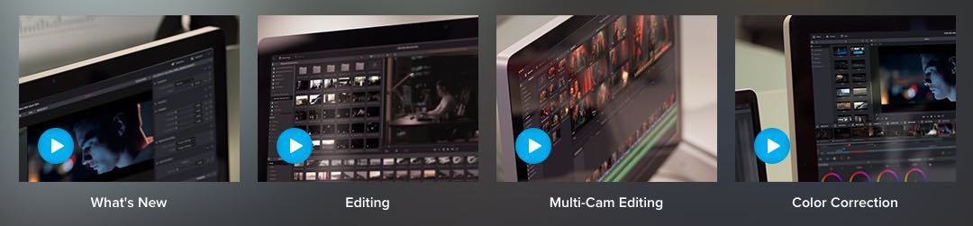 Videos on New Features in Resolve