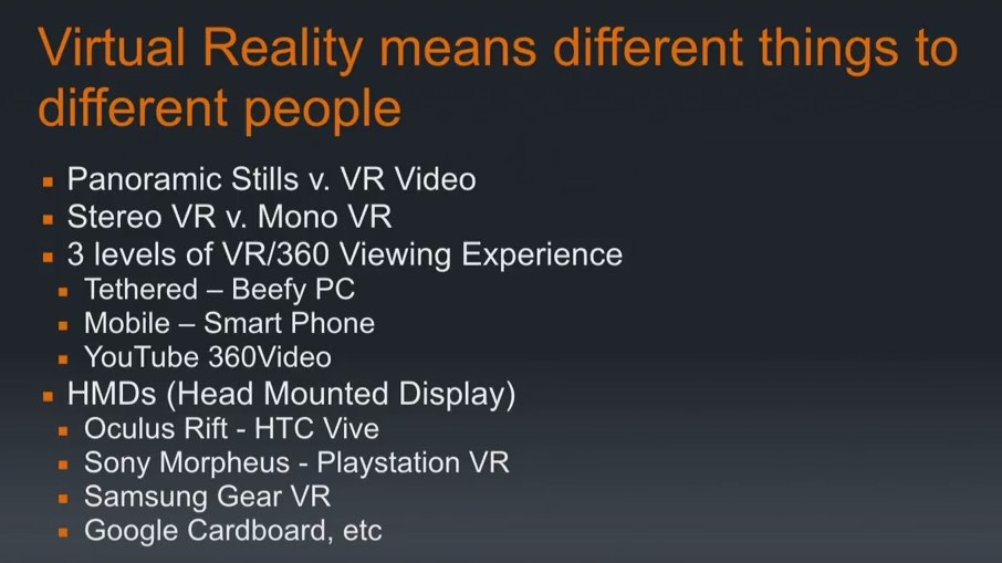 Understanding VR video