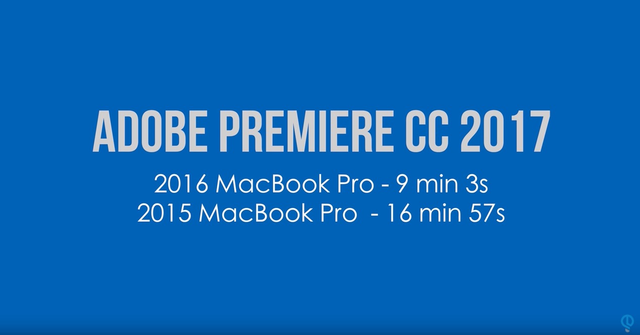 2015 macbook pro vs 2016 macbook pro in Premiere Pro