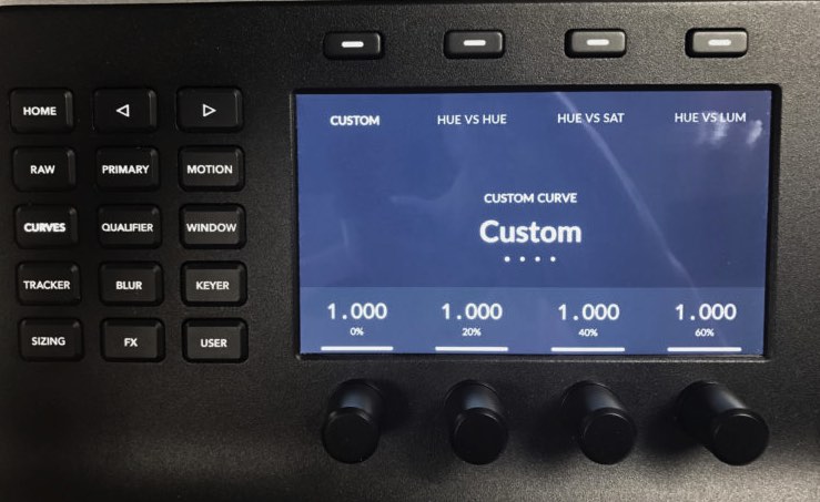 Custom Curves Controls on BMD Mini