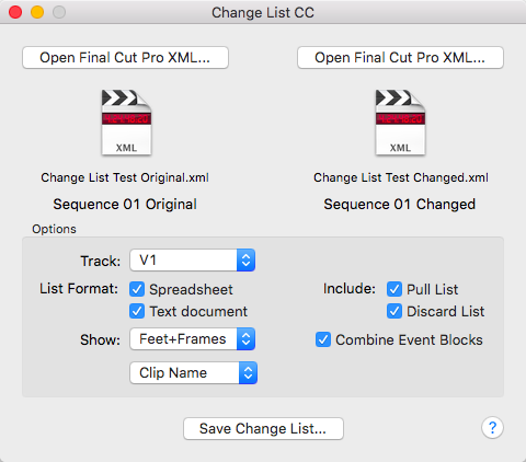 creating change lists in premiere pro cc