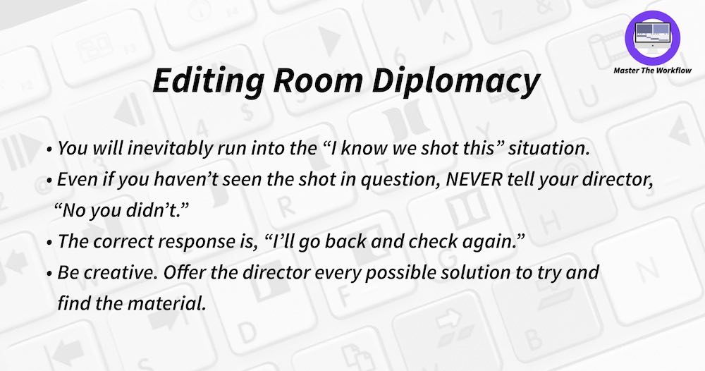 learning film editing room diplomacy