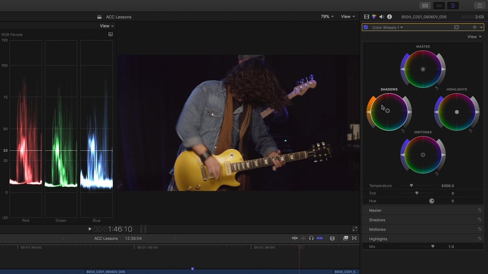 Colour Grading in FCPX 10.4