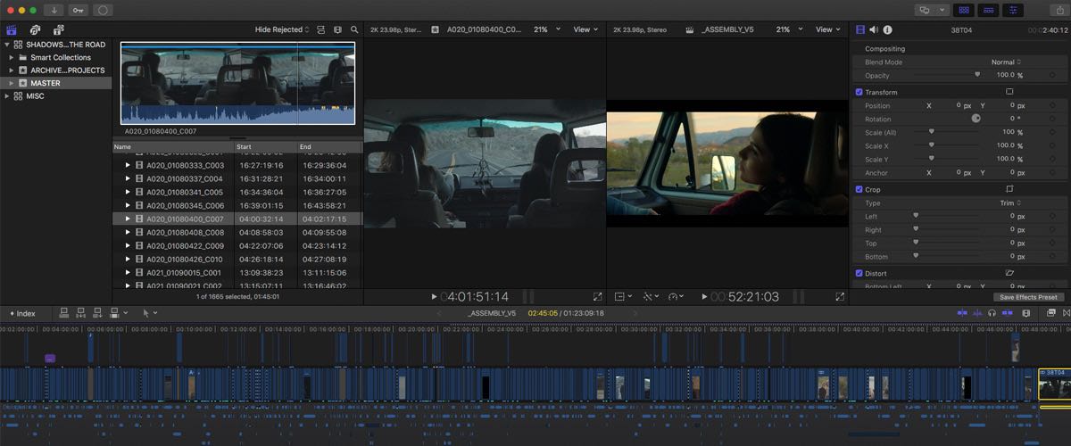 Editing a micro budget feature