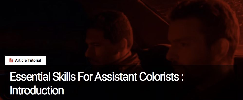 assistant film colorist skills