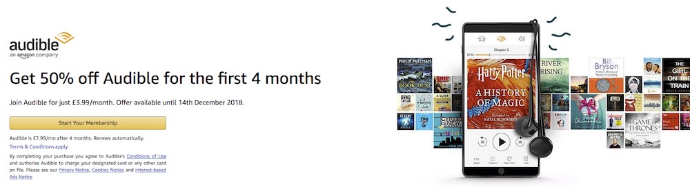 Audible Membership deal 2018