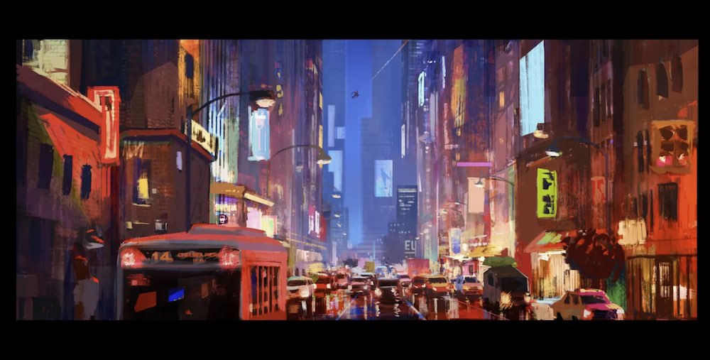 spiderman into the spiderverse artwork