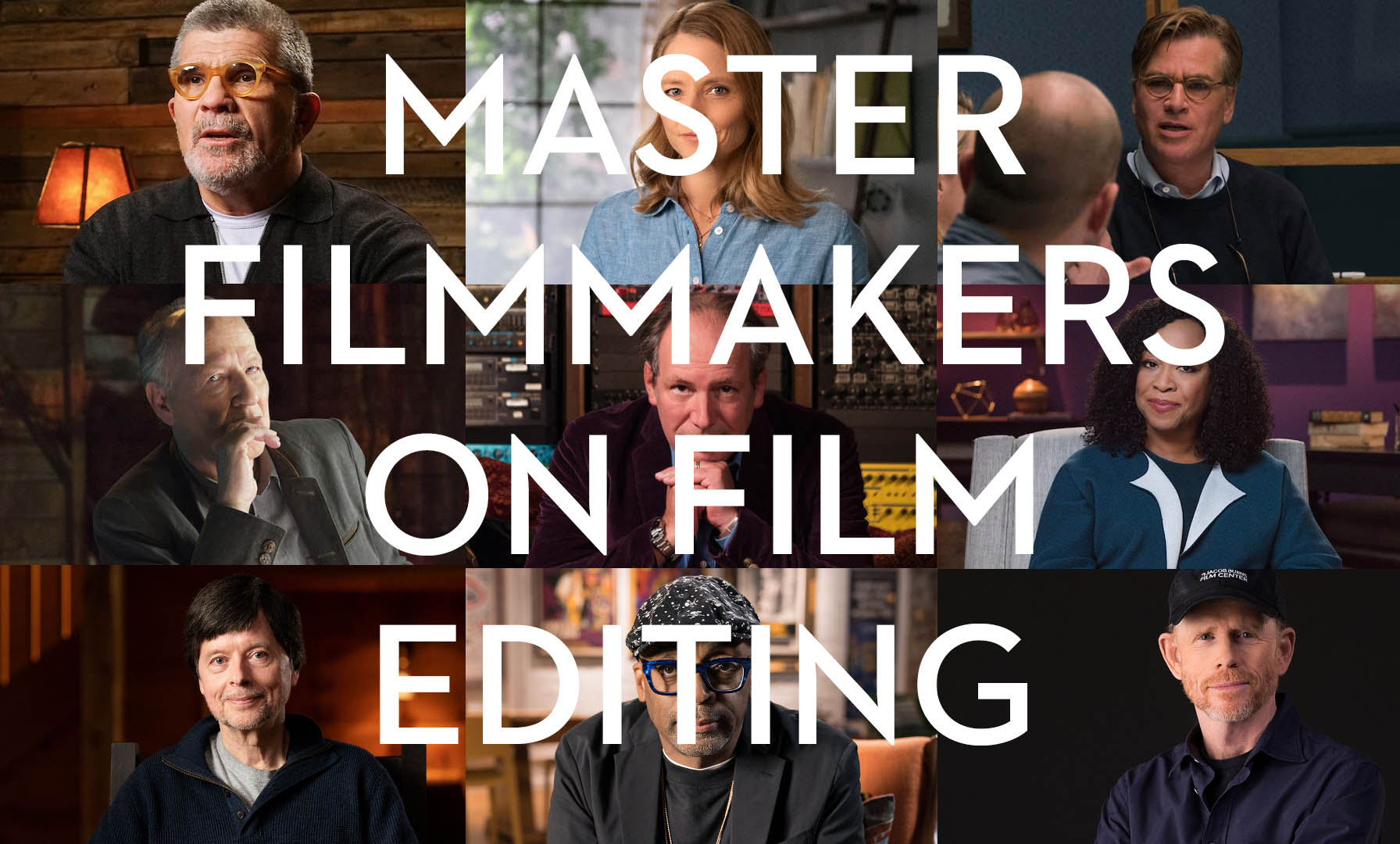 Masterclass filmmakers on film editing