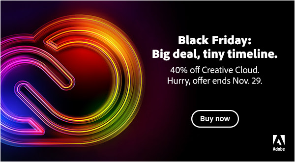 Adobe Creative Cloud Black Friday Sale