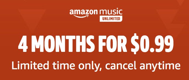 Amazon Unlimited Music Offer