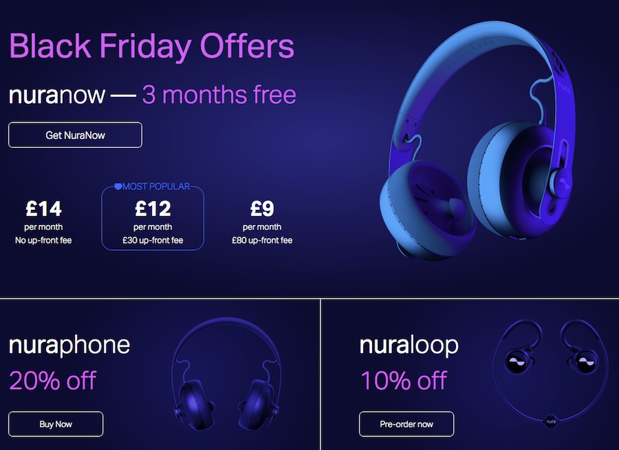 Black Friday Sale Nuraphones