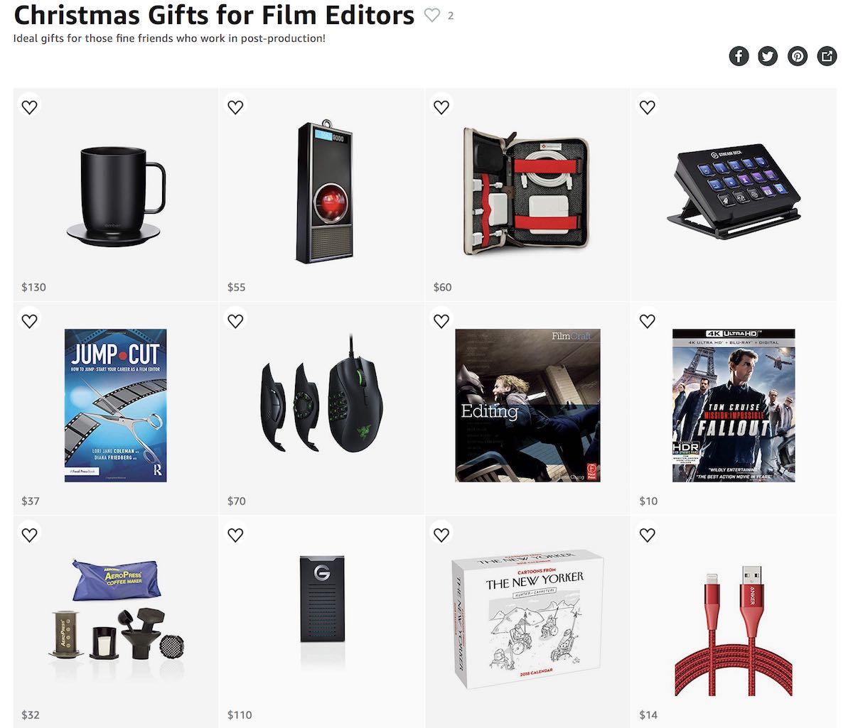The Best Christmas Gifts for Film Editors