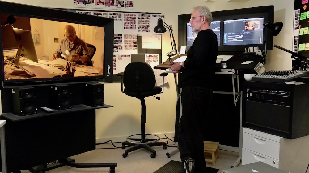 Walter Murch in the edit suite