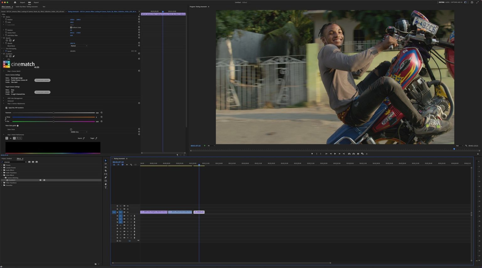 How to Make Two Different Cameras Match | Jonny Elwyn - Film Editor